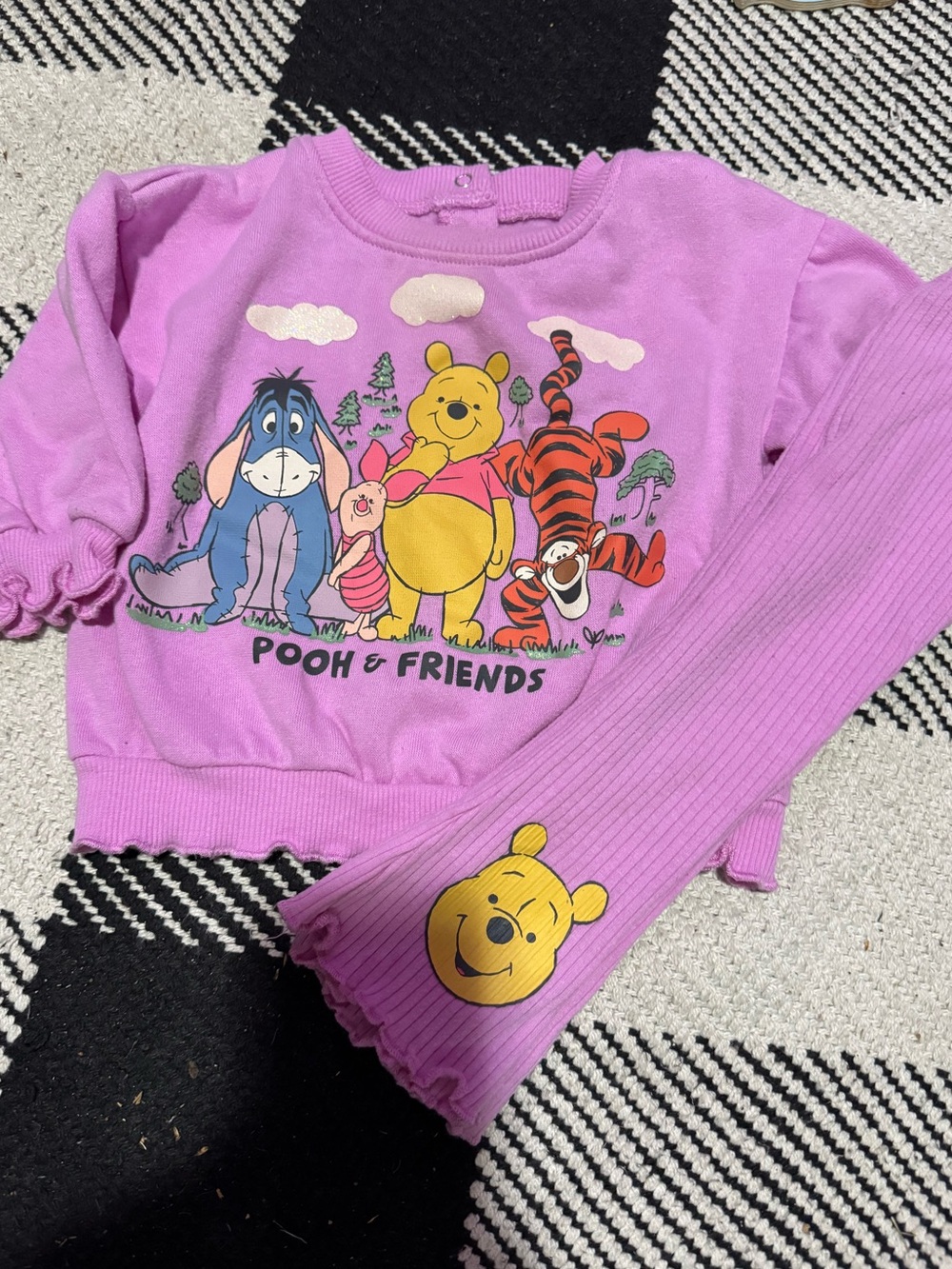 Disney Baby Winnie the Pooh purple Fleece set